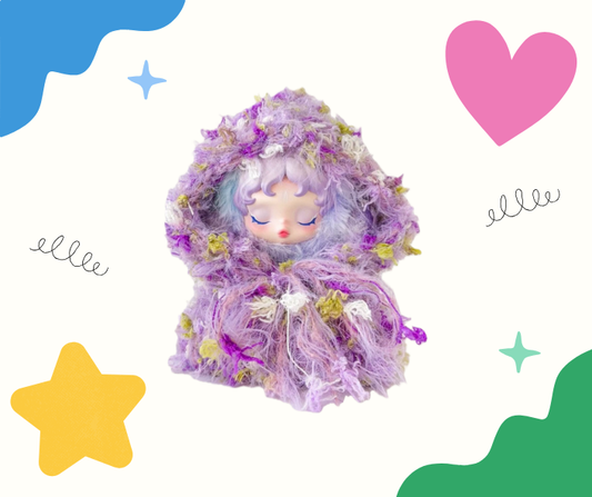 Handwoven Knit Cloak Set  Series -Wisteria Blend