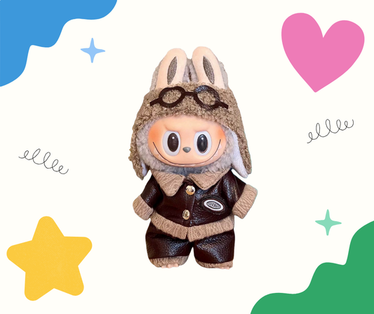 Brown Leather Jacket Set