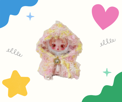 Handwoven Knit Cloak Set  Series -Cherry Blossom