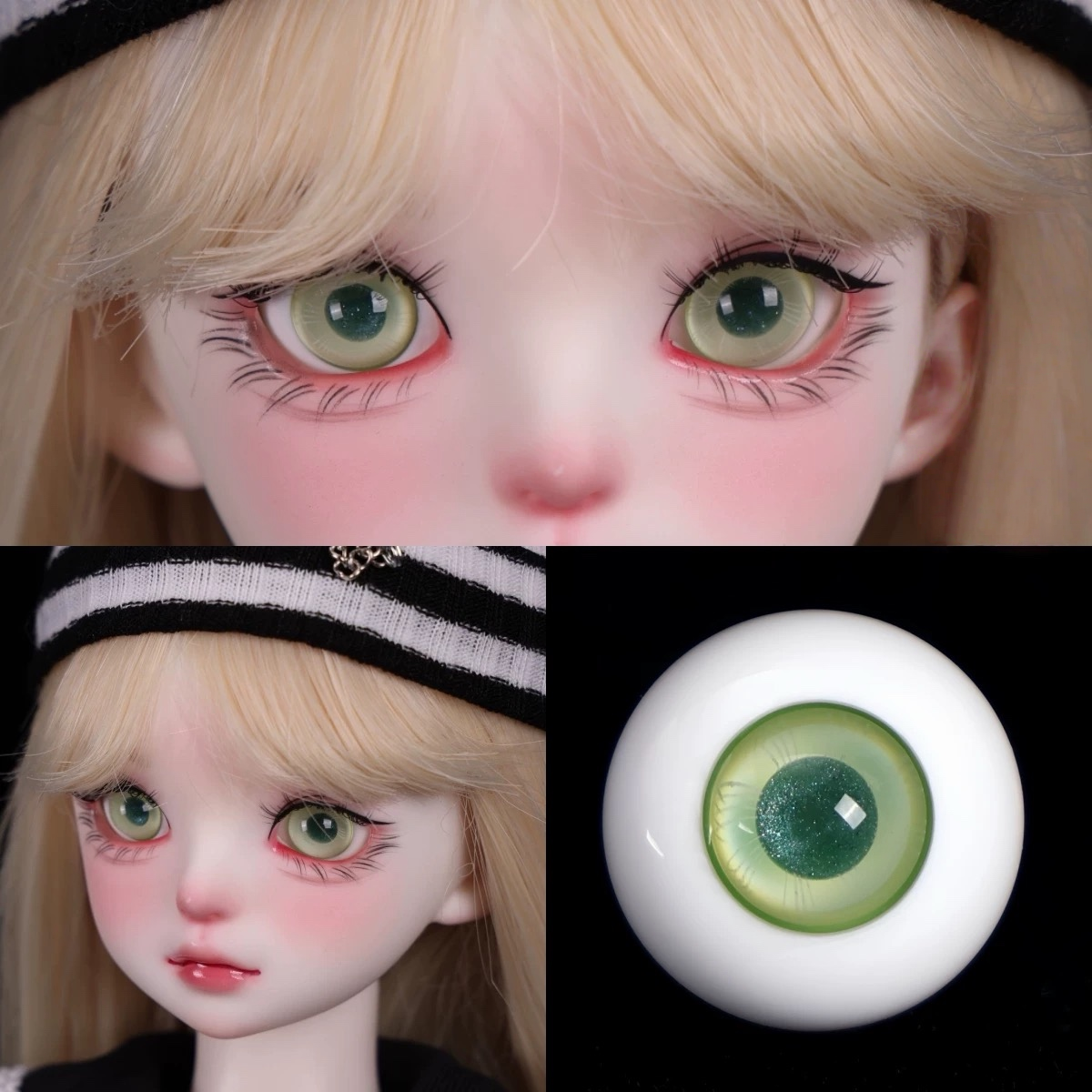 【Glass Eyes 】Green Collection Small Iris  for BJD Dolls