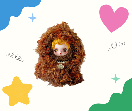 Handwoven Knit Cloak Set  Series -Stone Chestnut