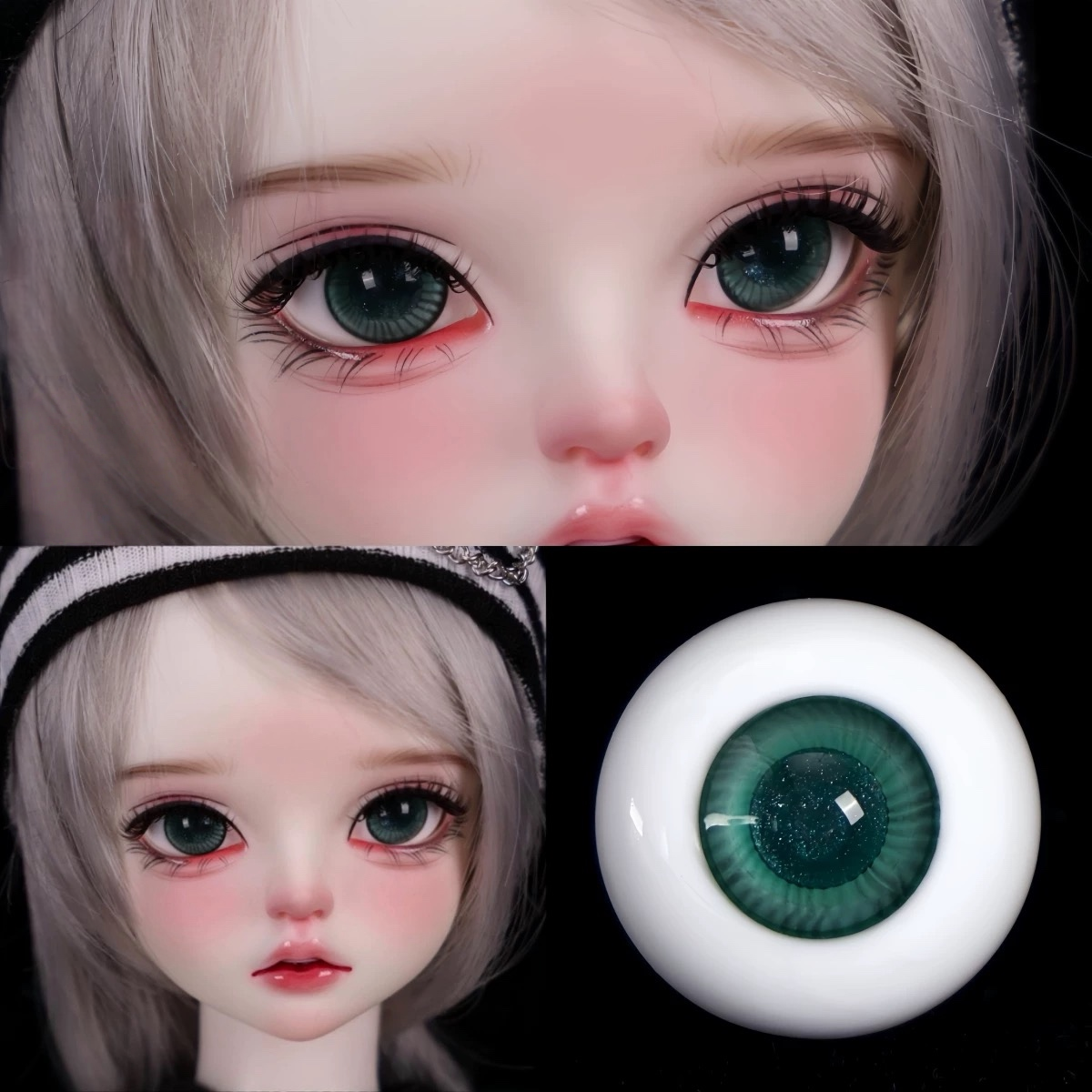 【Glass Eyes 】Green Collection Small Iris  for BJD Dolls