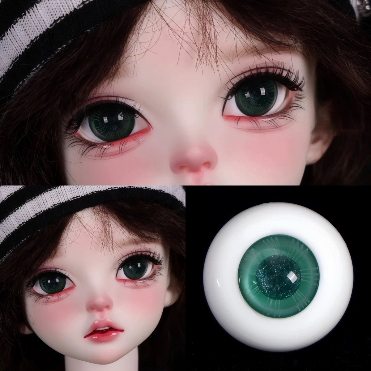 【Glass Eyes 】Green Collection Small Iris  for BJD Dolls