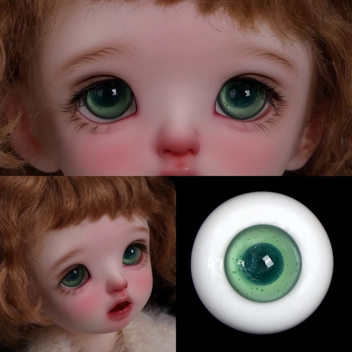 【Glass Eyes 】Green Collection Small Iris  for BJD Dolls