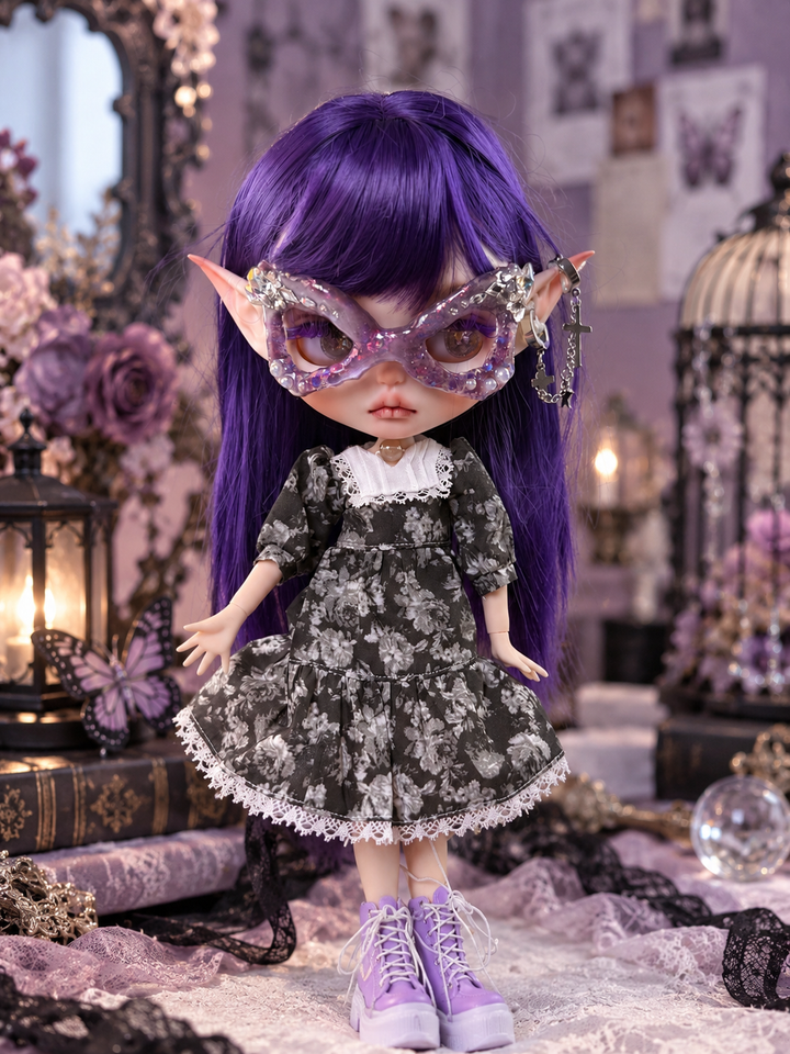#4 [ Purple Dream] – Hand-Modified Doll -Ready To Ship