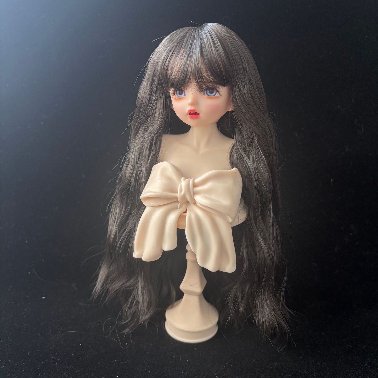 Soft Curly Bangs Doll Wig for 1/4 or 1/6