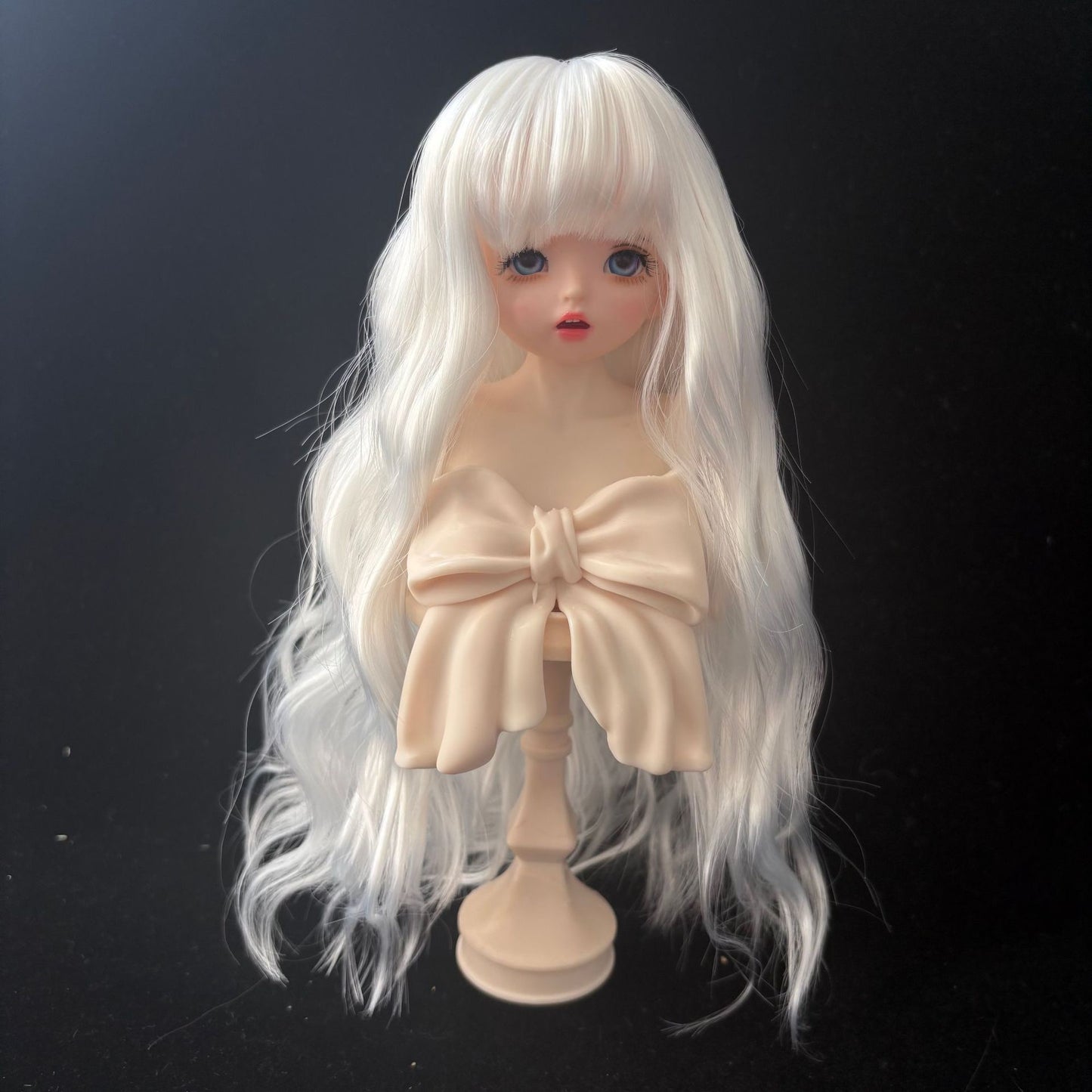 Soft Curly Bangs Doll Wig for 1/4 or 1/6