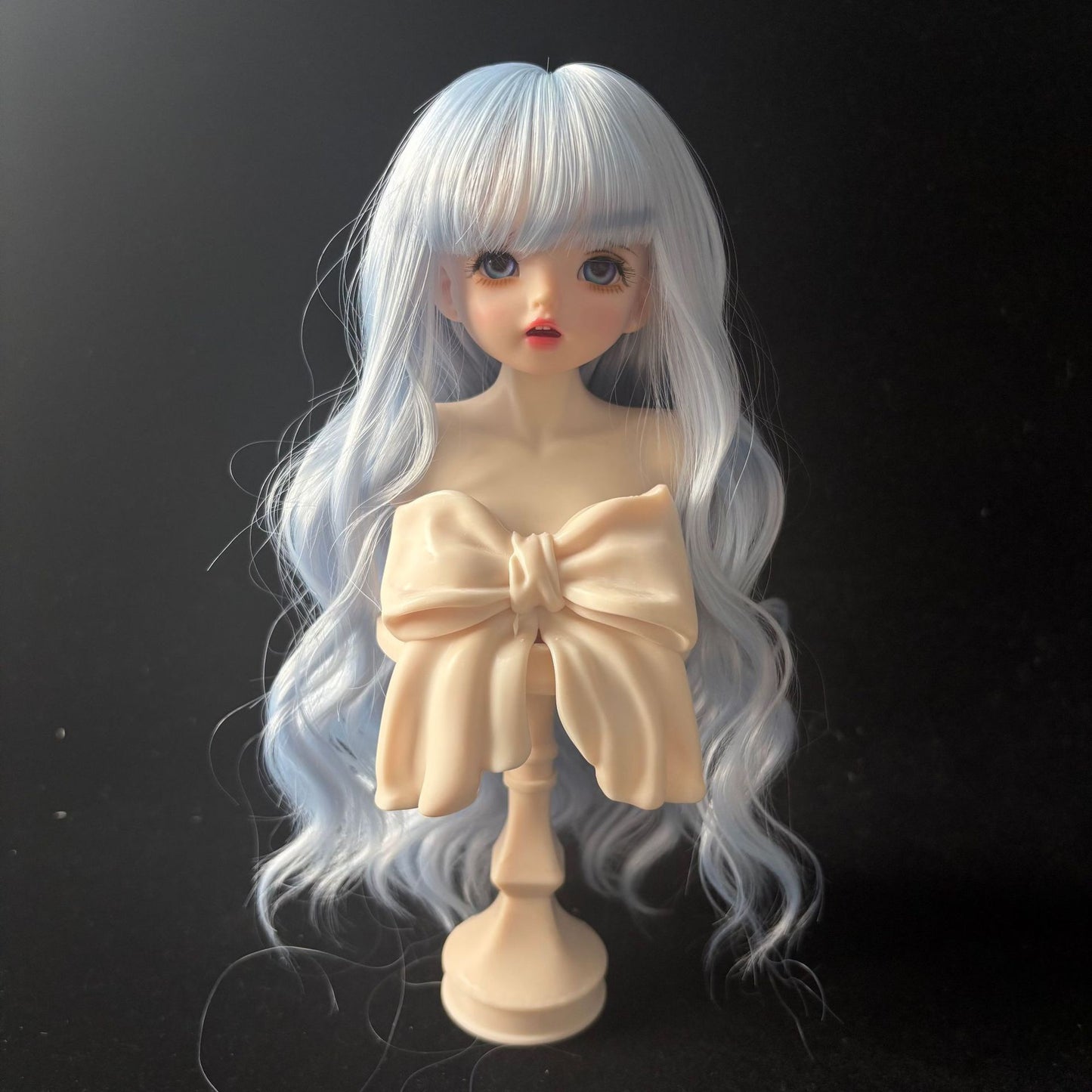 Soft Curly Bangs Doll Wig for 1/4 or 1/6