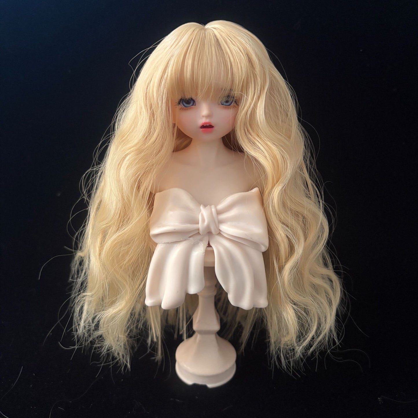 Soft Curly Bangs Doll Wig for 1/4 or 1/6