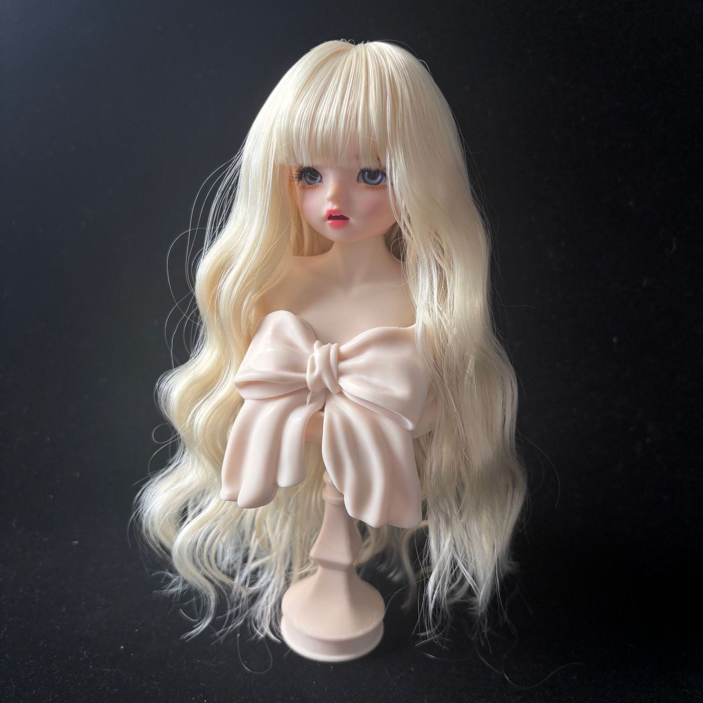 Soft Curly Bangs Doll Wig for 1/4 or 1/6