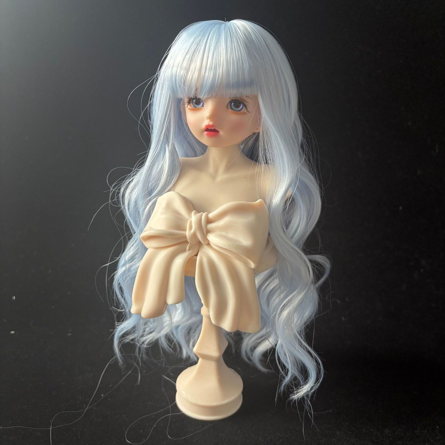 Soft Curly Bangs Doll Wig for 1/4 or 1/6