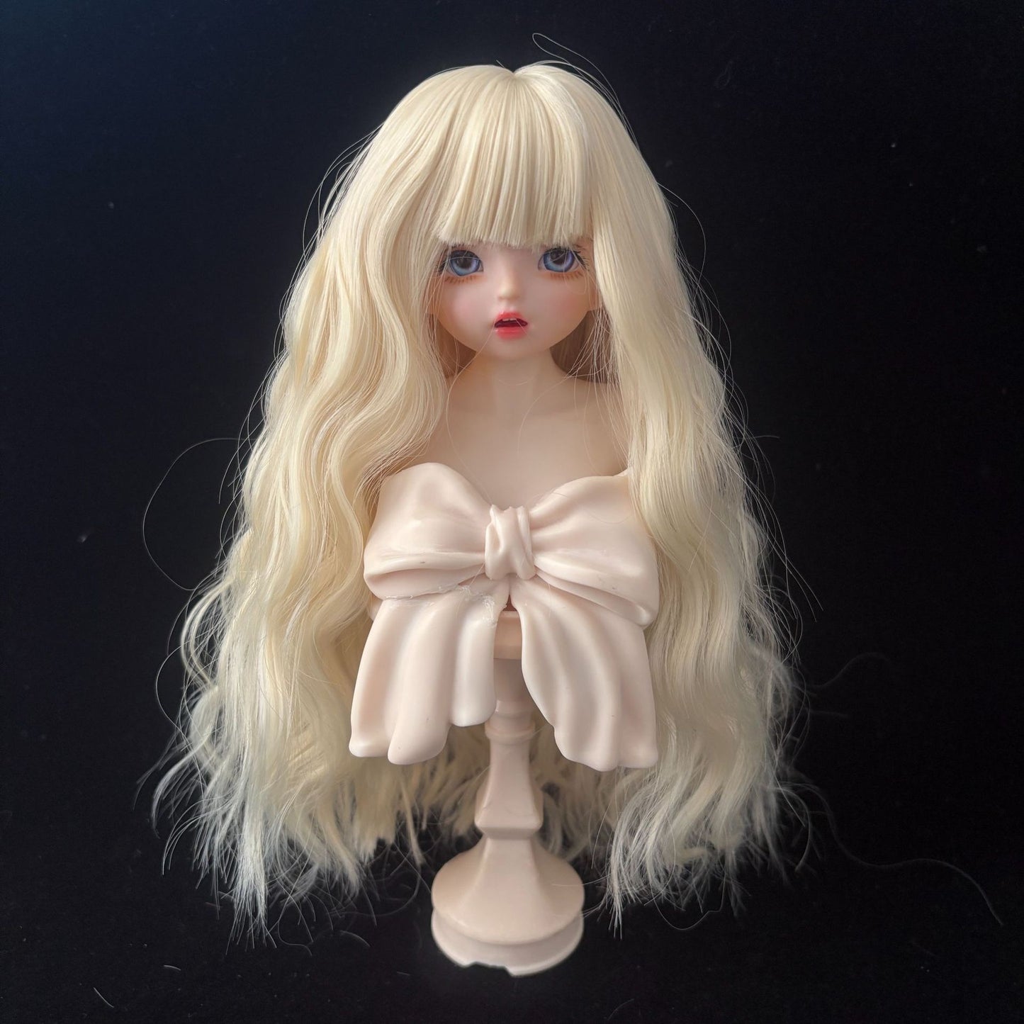 Soft Curly Bangs Doll Wig for 1/4 or 1/6