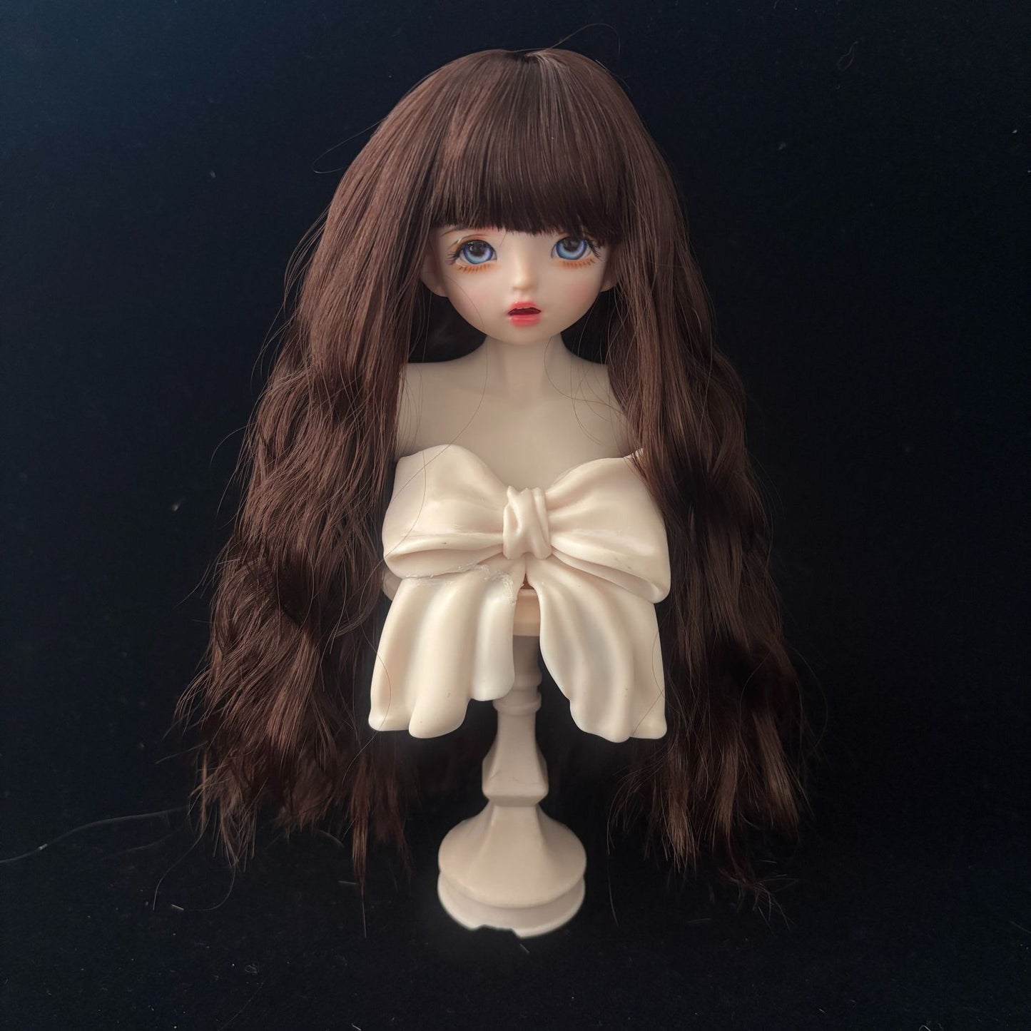 Soft Curly Bangs Doll Wig for 1/4 or 1/6