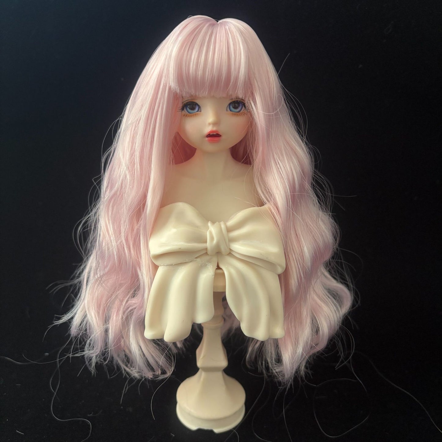 Soft Curly Bangs Doll Wig for 1/4 or 1/6
