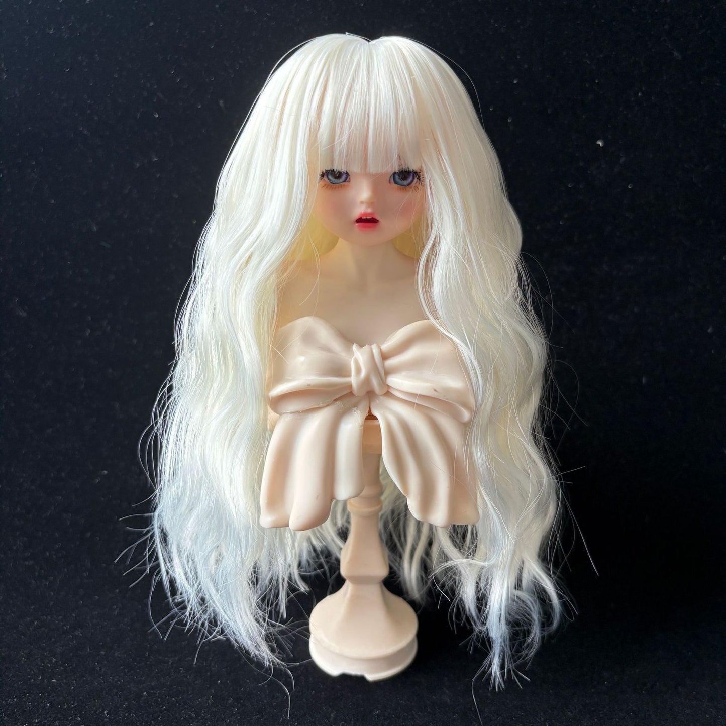 Soft Curly Bangs Doll Wig for 1/4 or 1/6