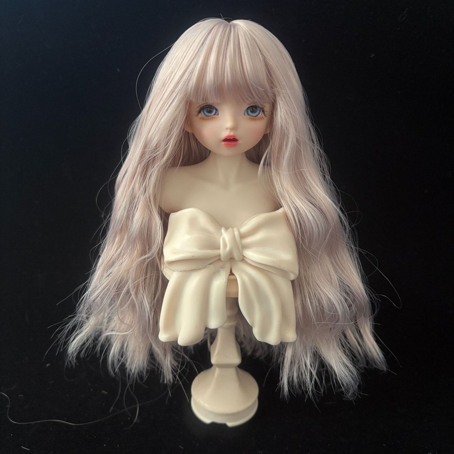 Soft Curly Bangs Doll Wig for 1/4 or 1/6