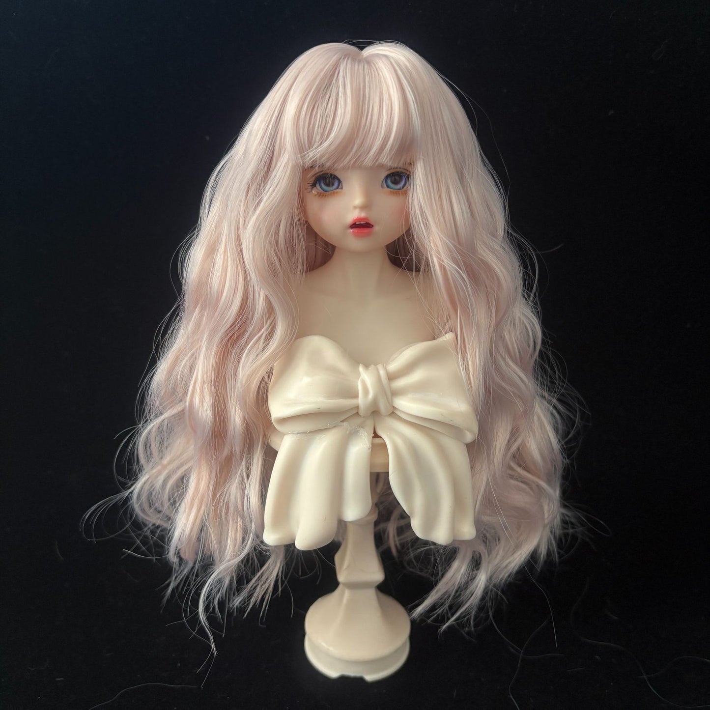 Soft Curly Bangs Doll Wig for 1/4 or 1/6
