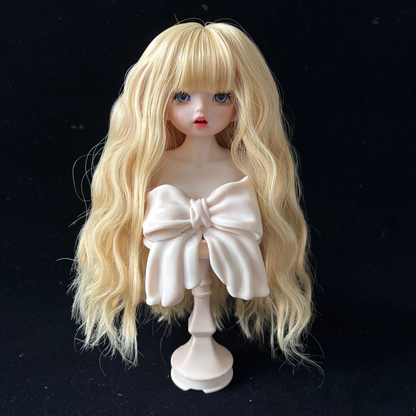 Soft Curly Bangs Doll Wig for 1/4 or 1/6