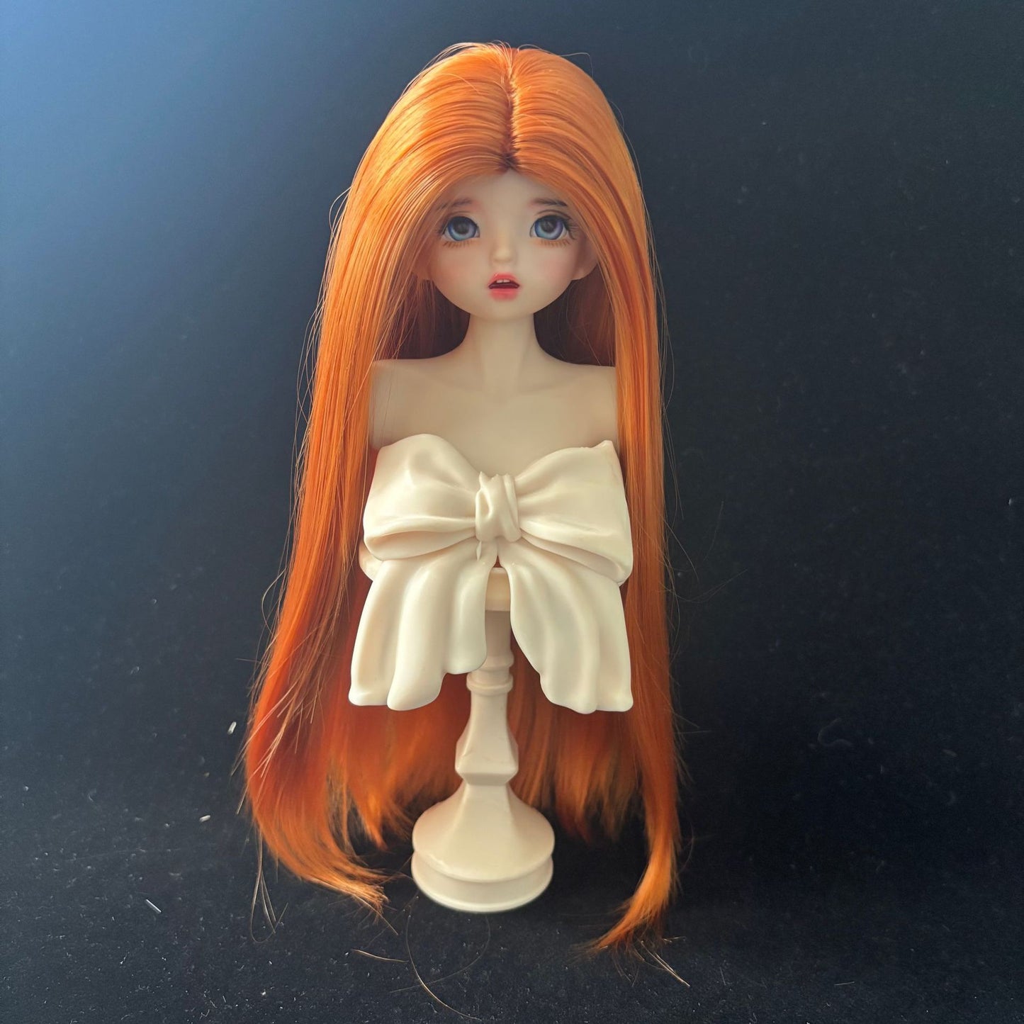 Soft Straight Without Bangs Doll Wig for 1/4 or 1/6