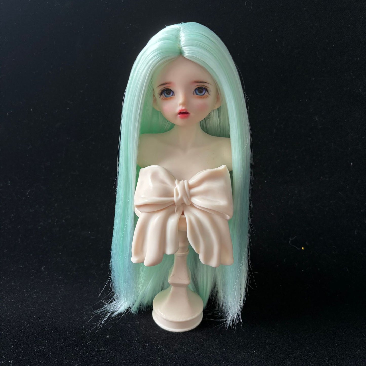 Soft Straight Without Bangs Doll Wig for 1/4 or 1/6