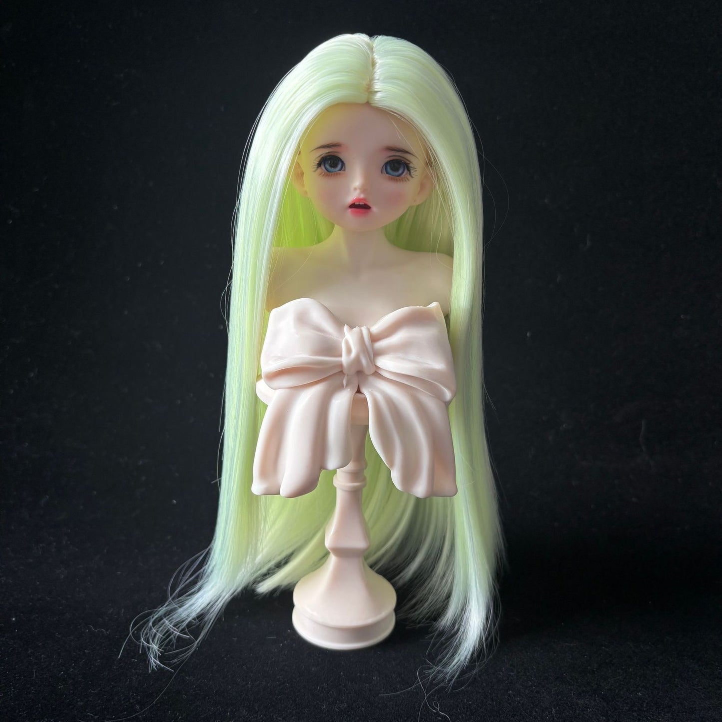 Soft Straight Without Bangs Doll Wig for 1/4 or 1/6