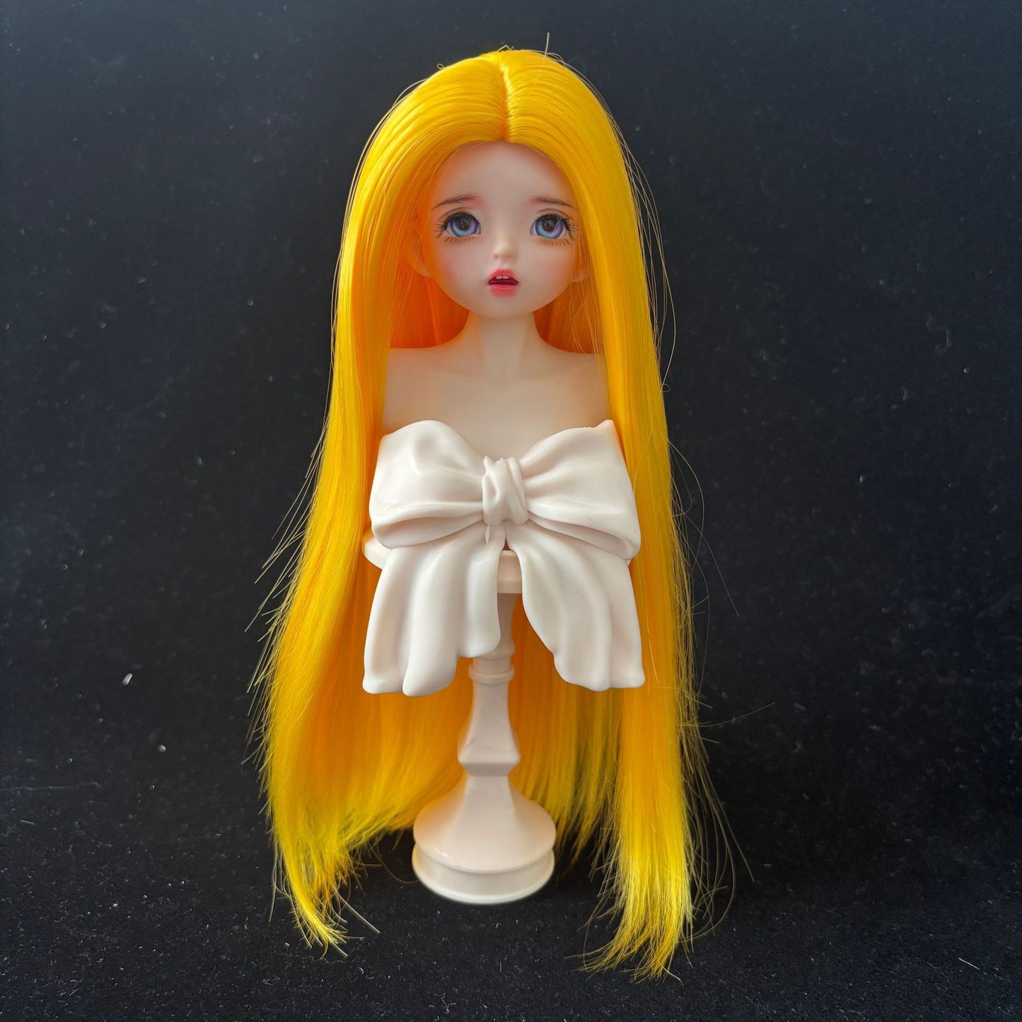 Soft Straight Without Bangs Doll Wig for 1/4 or 1/6