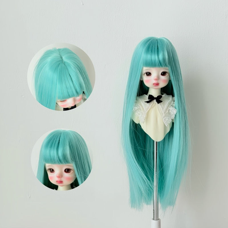Soft Straight With Bangs Doll Wig for 1/4 or 1/6