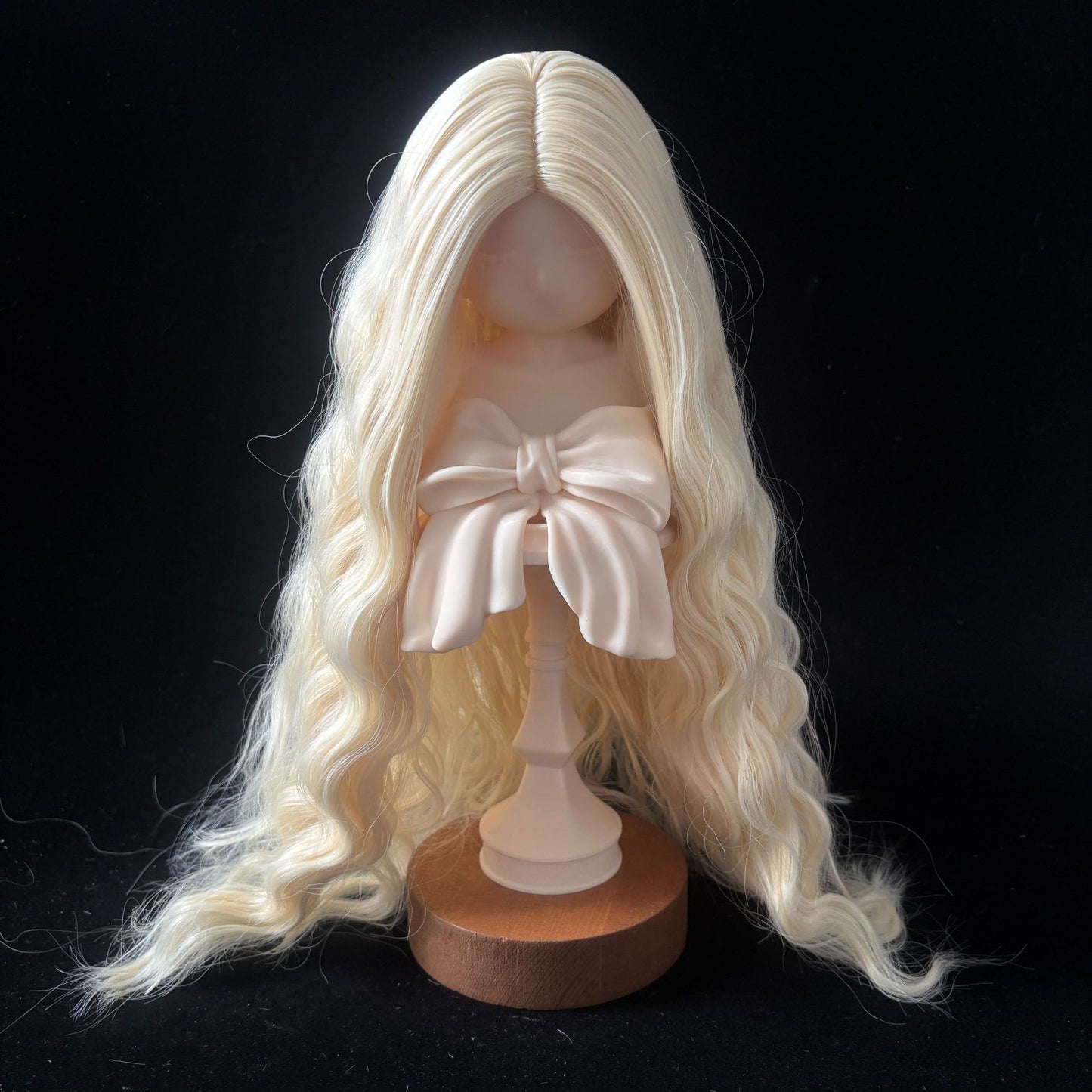 Soft Curly Without  Bangs Doll Wig for 1/4 or 1/6