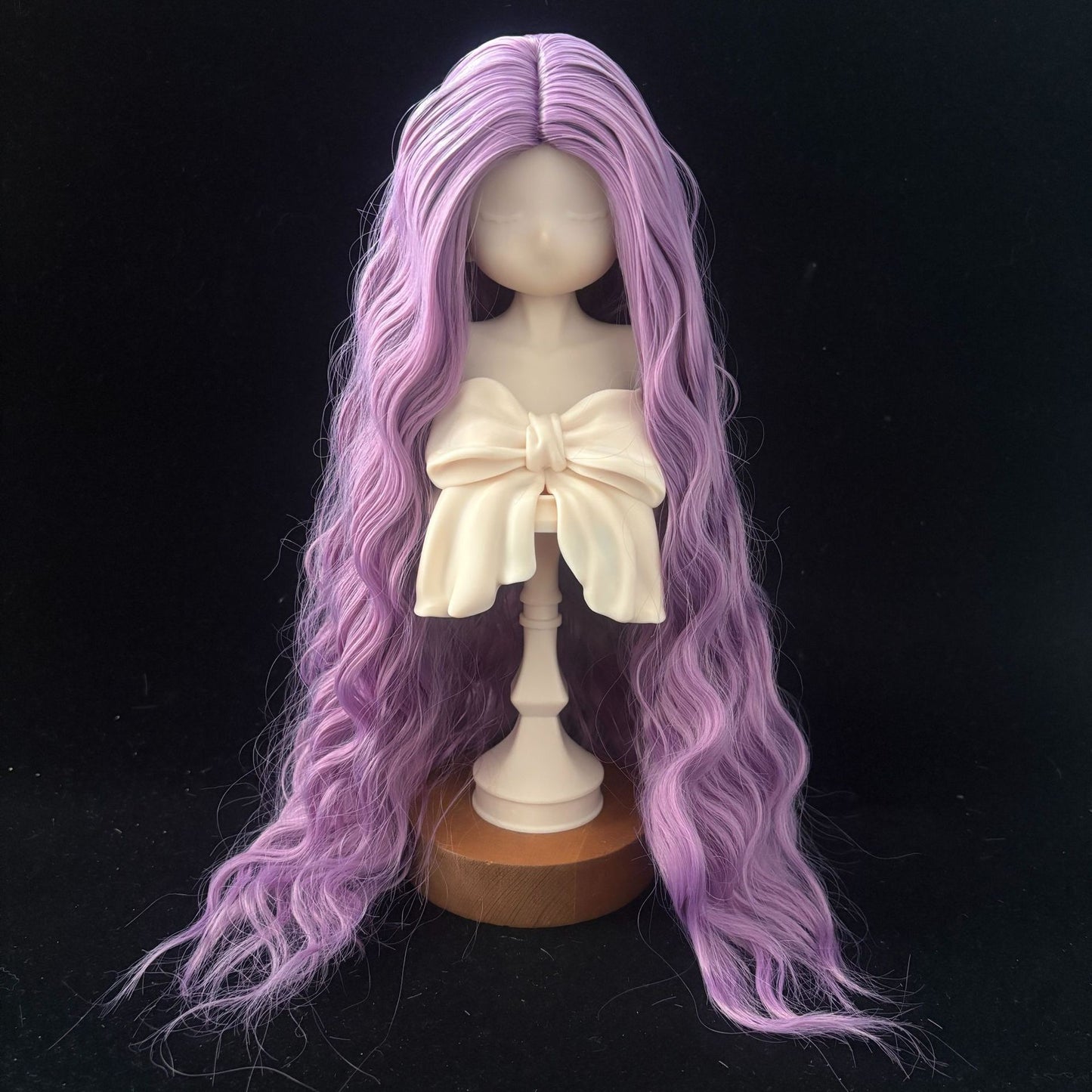 Soft Curly Without  Bangs Doll Wig for 1/4 or 1/6