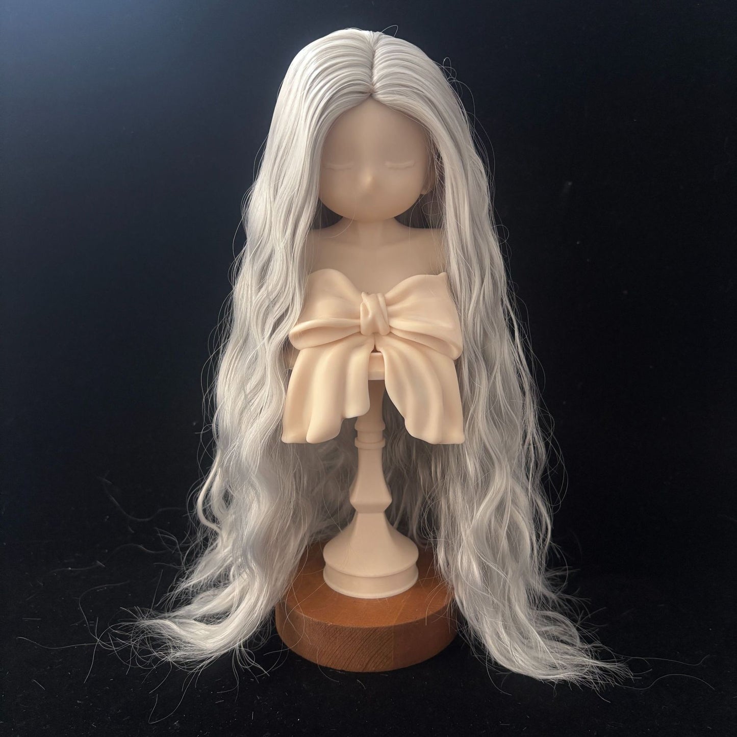 Soft Curly Without  Bangs Doll Wig for 1/4 or 1/6