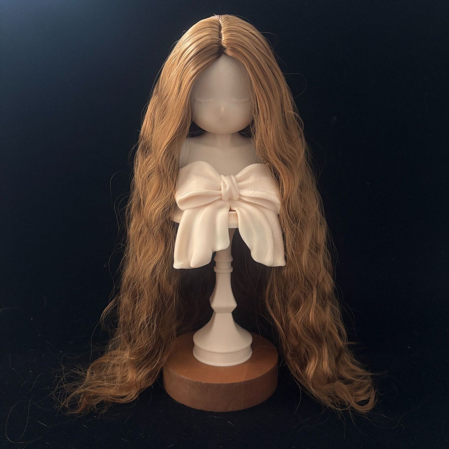 Soft Curly Without  Bangs Doll Wig for 1/4 or 1/6