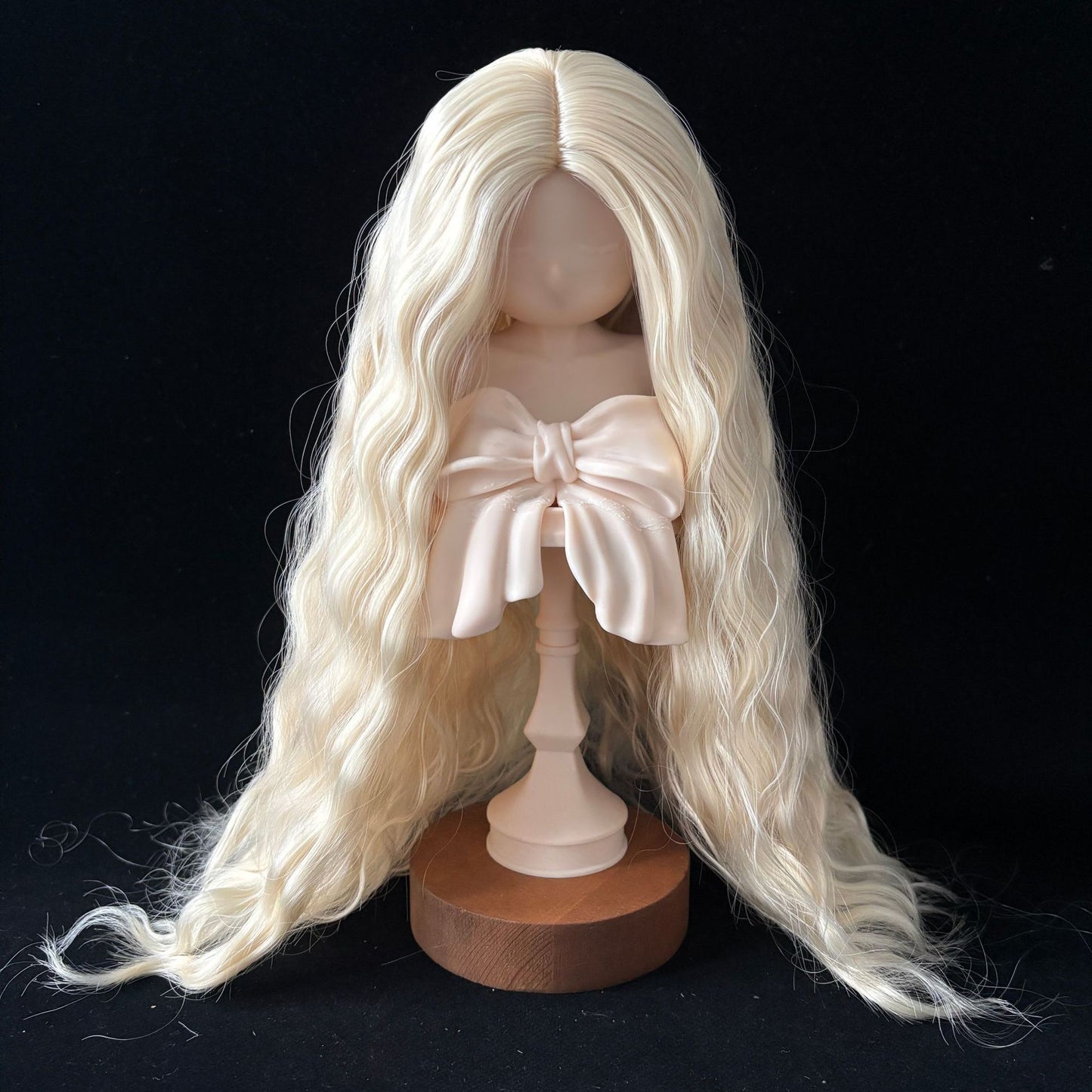 Soft Curly Without  Bangs Doll Wig for 1/4 or 1/6