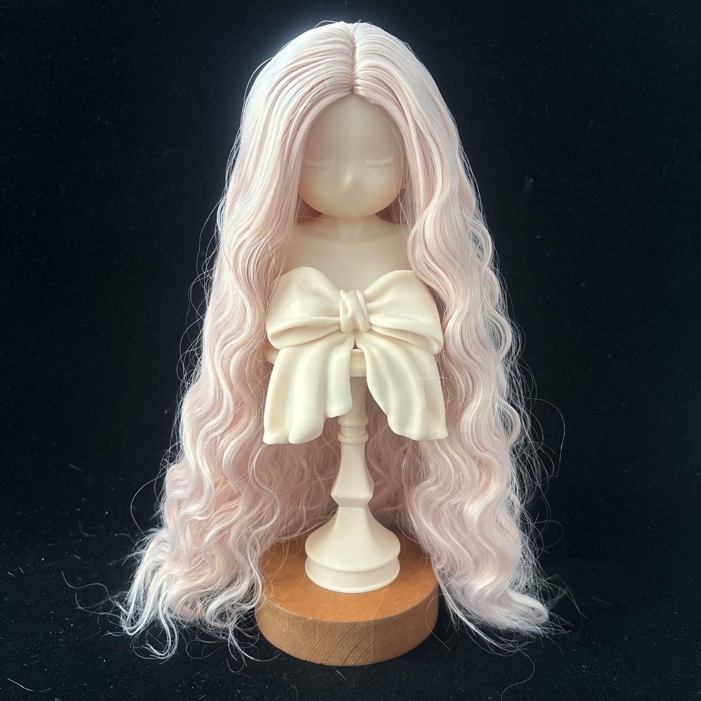 Soft Curly Without  Bangs Doll Wig for 1/4 or 1/6