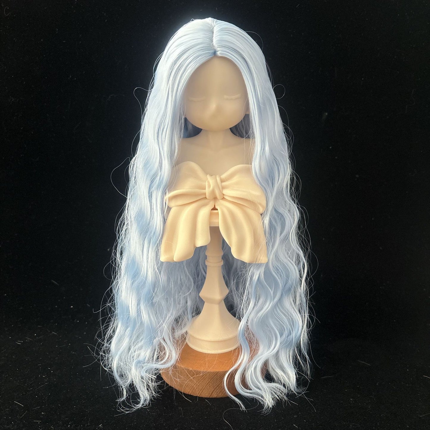 Soft Curly Without  Bangs Doll Wig for 1/4 or 1/6