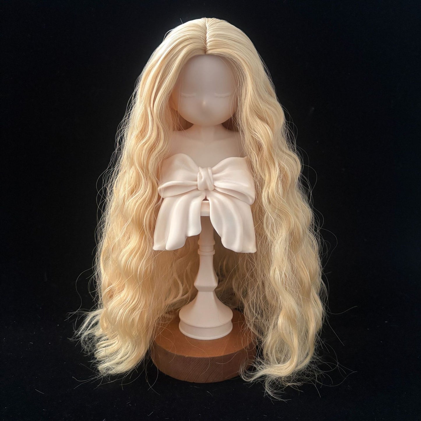 Soft Curly Without  Bangs Doll Wig for 1/4 or 1/6