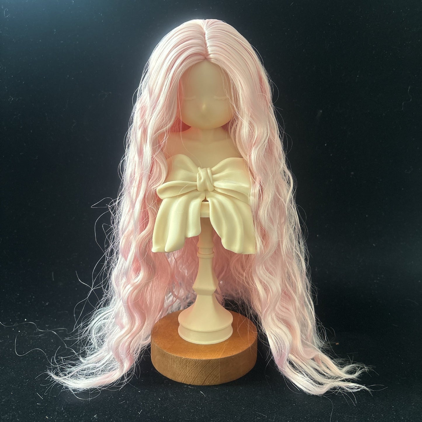 Soft Curly Without  Bangs Doll Wig for 1/4 or 1/6