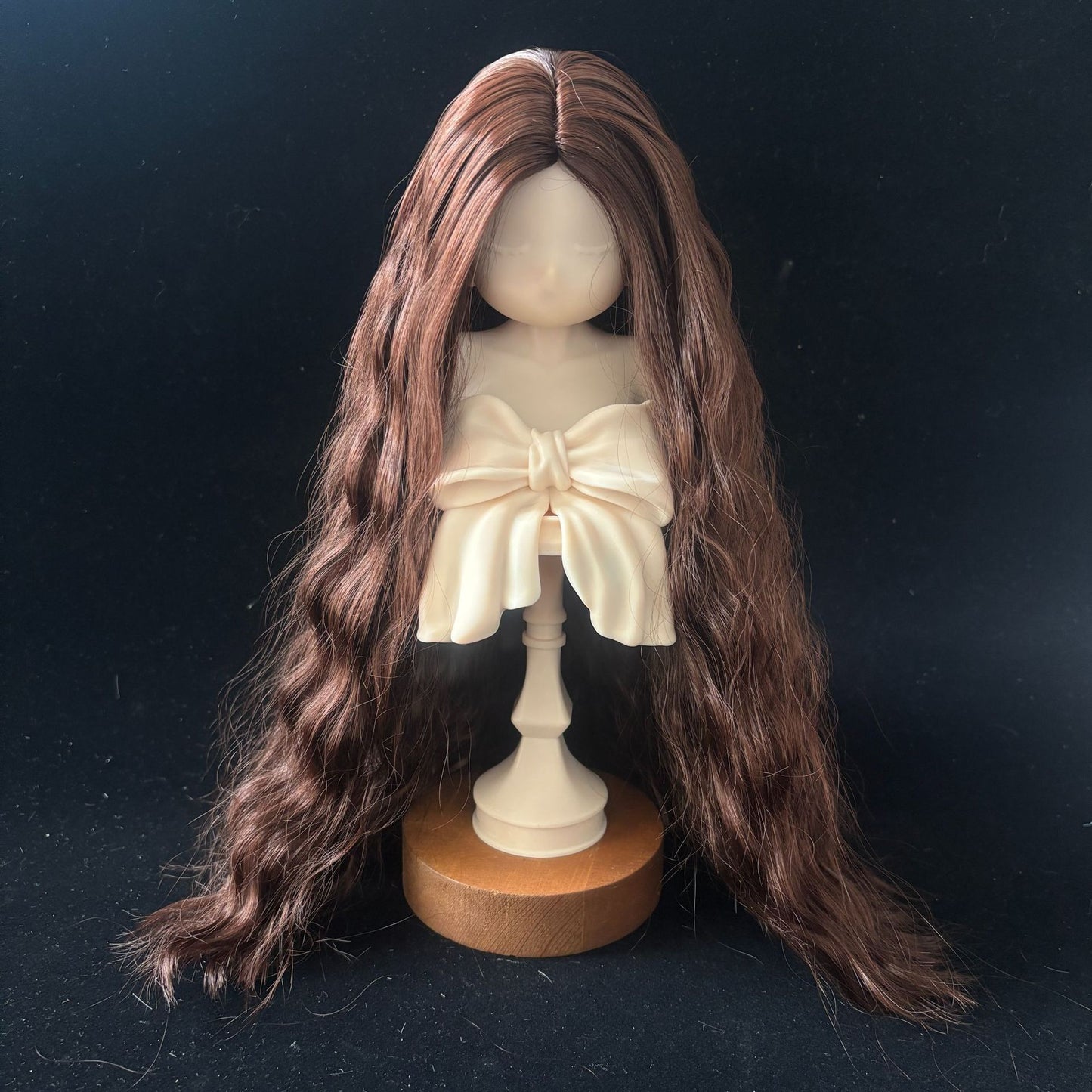 Soft Curly Without  Bangs Doll Wig for 1/4 or 1/6