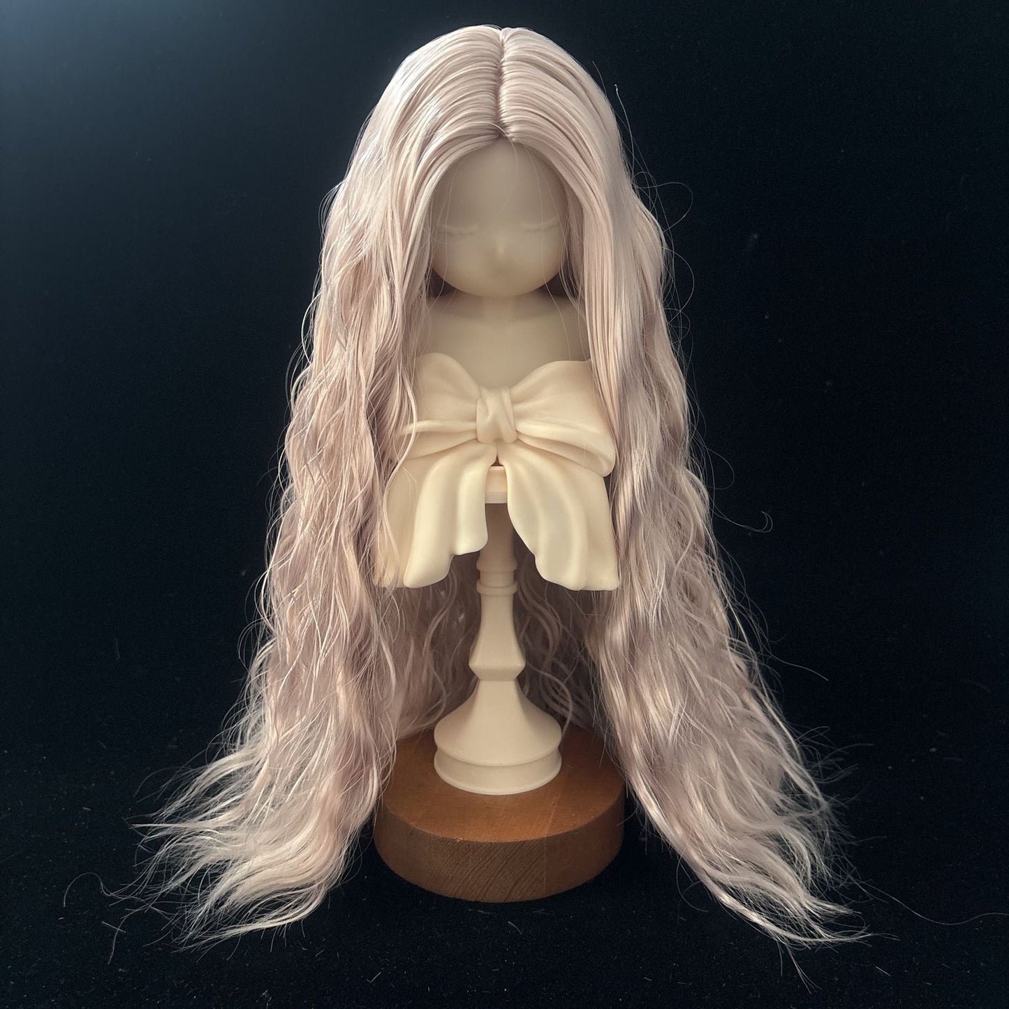 Soft Curly Without  Bangs Doll Wig for 1/4 or 1/6