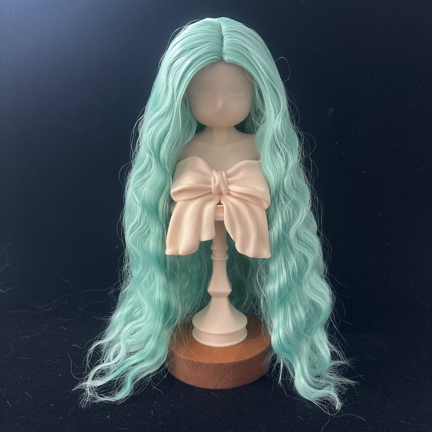 Soft Curly Without  Bangs Doll Wig for 1/4 or 1/6