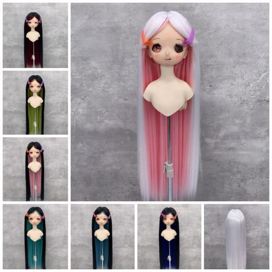 Soft Two tone  Doll Wig for 1/4 or 1/6