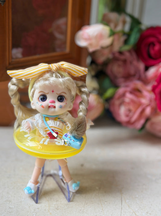 No. 003 — Poseable Mini Doll Charm | OB11 Size, Approx. 15 cm
