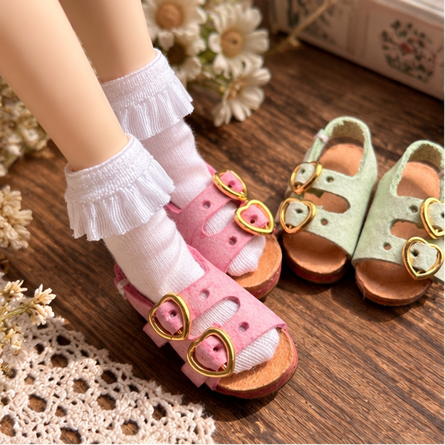 Sweetheart Steps | Handmade Leather Doll Sandals